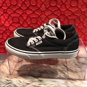 VANS black girls size 6 good condition